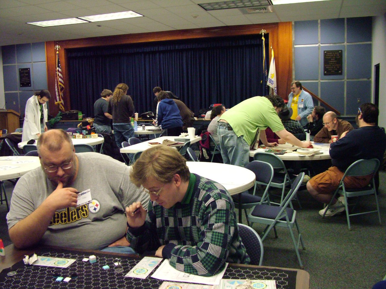Ken in foreground running an Ad Astra Demo